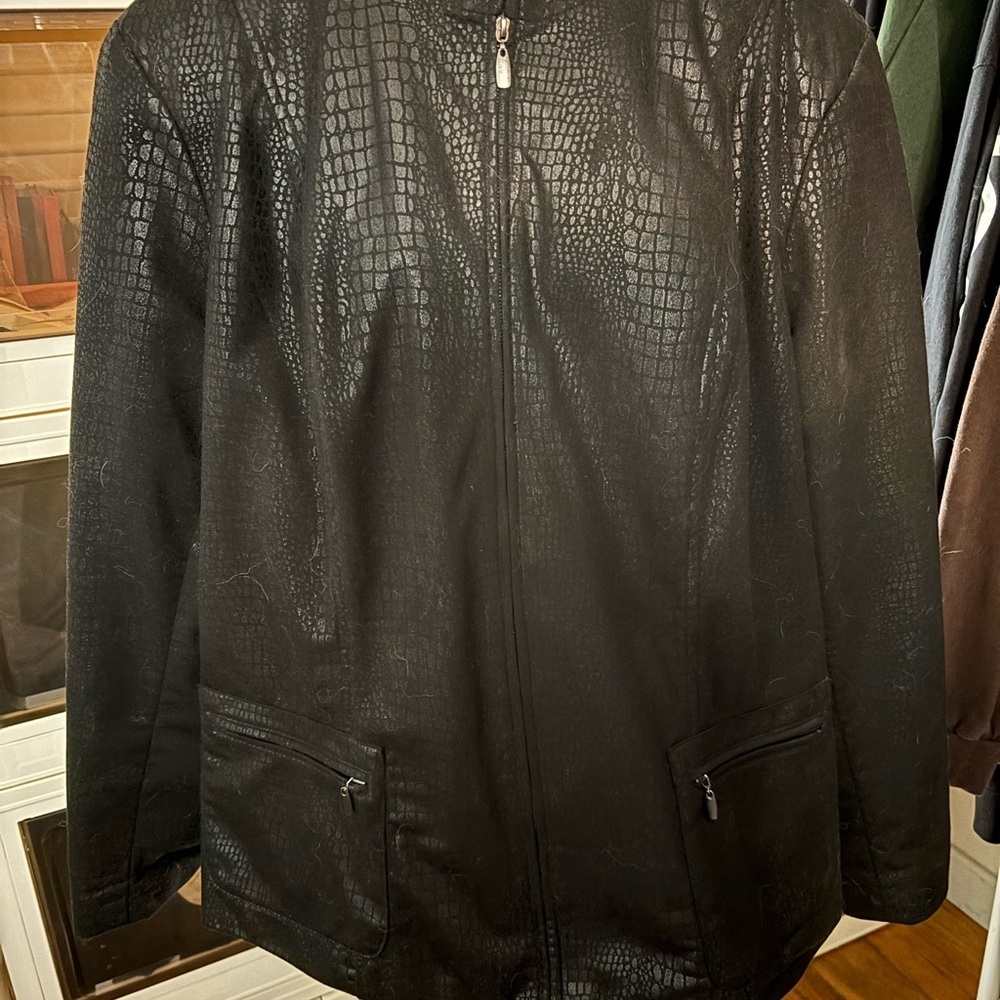 Women’s  Black Textured Jacket